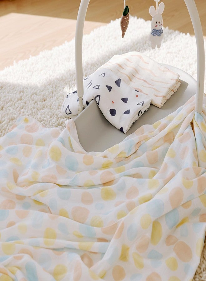 HECCEI Soft Large Swaddle Blankets 3-Pack 47" x 47" Muslin Swaddle Blankets for Girls & Boys, Baby Receiving Swaddles, Ideal Newborn & Infant Swaddling Set, Perfect - Image 2